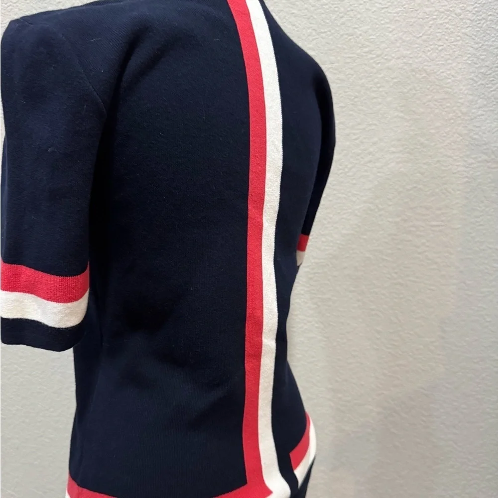 CAbi Navy Short Sleeve Tee Casual Essential
